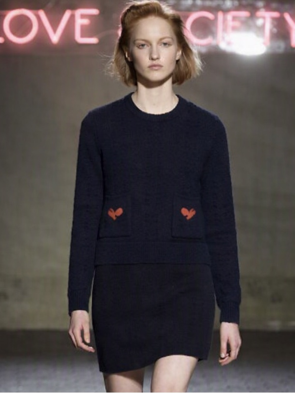 Ganni Waterly Jacquard Crewneck Sweater, XS